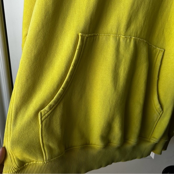 Aerie Bright Yellow Hooded Sweatshirt Medium - Picture 3 of 7